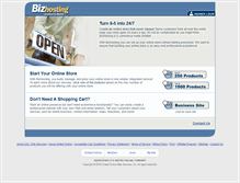 Tablet Screenshot of bizhosting.com